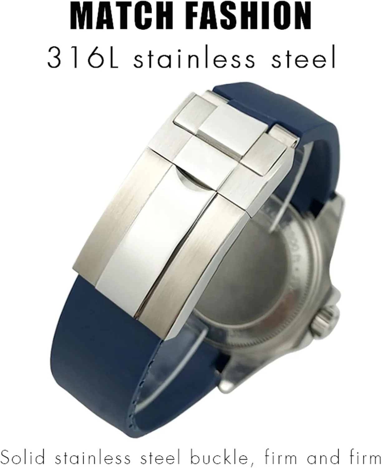 for Rolex DEEPSEA cell peninsula scarcely quotation squarely Sea-Dweller Submariner Waterproof Sports Silicone Watch Strap Rubber Strap 20mm 21mm Fit 