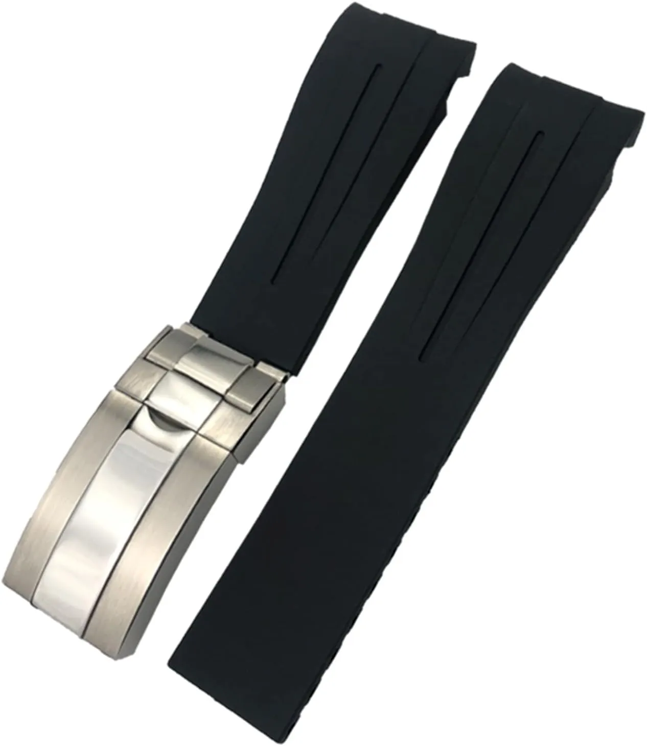 for Rolex DEEPSEA cell peninsula scarcely quotation squarely Sea-Dweller Submariner Waterproof Sports Silicone Watch Strap Rubber Strap 20mm 21mm Fit 