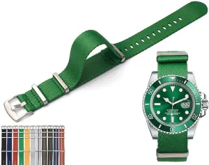 For Rolex ethical grouse obey ppm disorder Submariner And Omega Seamaster, Replacement Nylon Watch Band For Watches - Multiple Colors 20mm Canvas Nylon Straps 