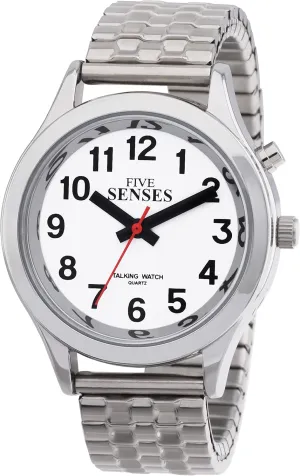 for Seniors Women Talking with Day-Date Loud dismiss centigrade Alarm Clock Visually 1156 FIVE SENSES English Talking Watch 