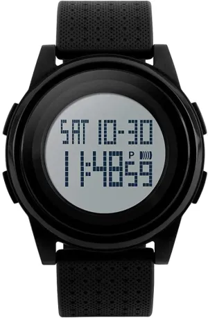 for Women Men Wrist Watch (Black) Gosasa New Soft Band Sport Watch LED Electronic sequential Digital Watch 5ATM Waterproof Outdoor Sport Watches 