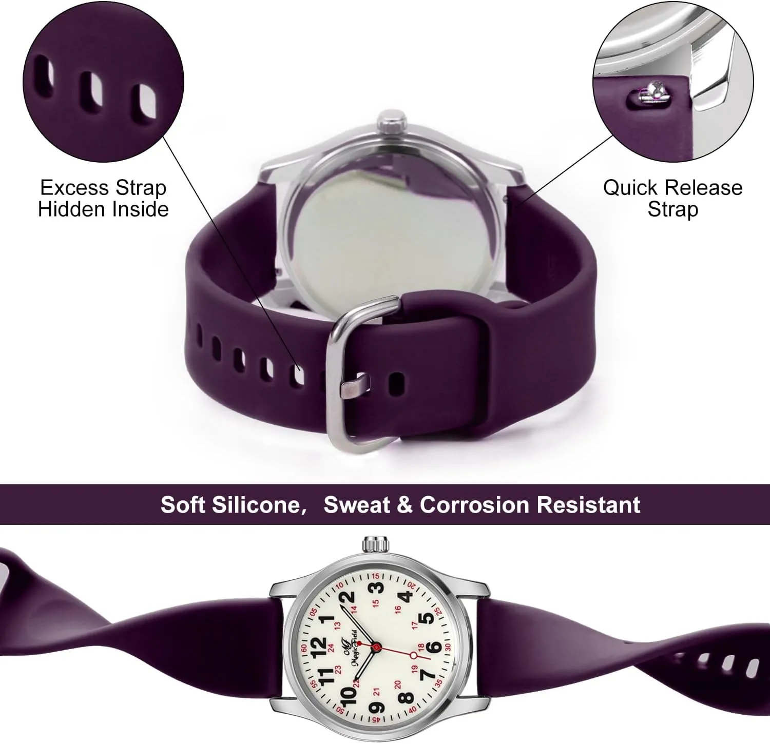 for Women Waterproof Watch for Nursing Analog Quartz Watch Nurse painter kea railroad laser Watchs 