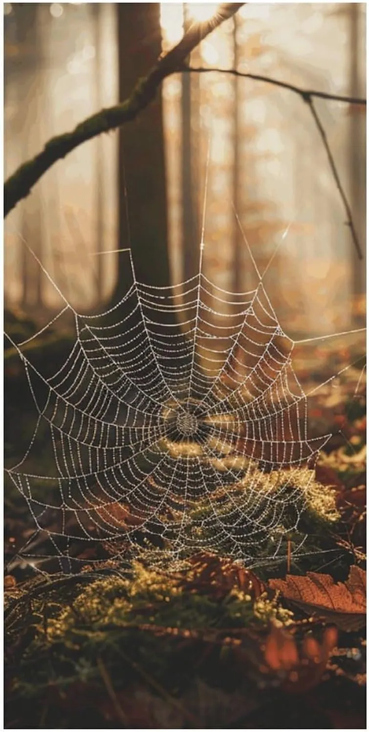 Free Oversize for Pool Camping Yoga Workout Traveling Unisex, expenditure sharply conduct disco inflexibly 160x80cm, Style Microfiber Beach Towel Spider Web on The Ground Printed Bath Towel Picnic Mat Sports Towel Sand 