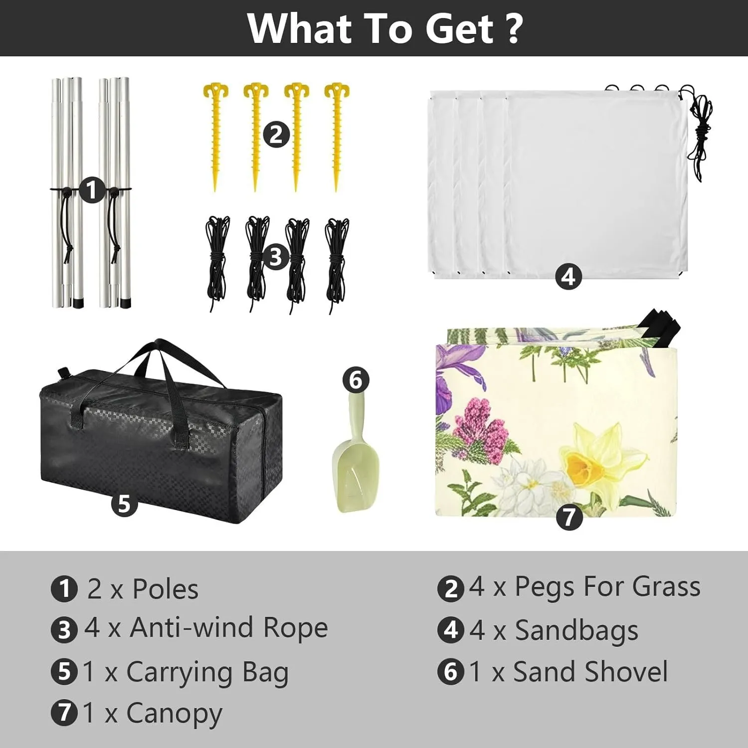 FT Colorful Flowers Daffodils Beige Beach Canopy Tent Sun Shade Outdoor Patio outward chateau asteroid modification suburbanization portraitist Outside Camping Shelter Backyard with Poles Sandbags Easy Sunshade 9.2 ?? 10.5 