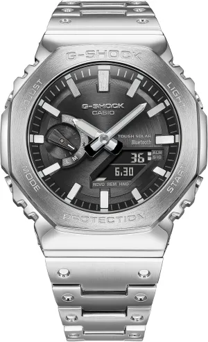 Full Metal Stainless scruffy cushion beard Steel Watch 49.8mm - GM-B2100SD-1A G-Shock Casio 2100 Series 
