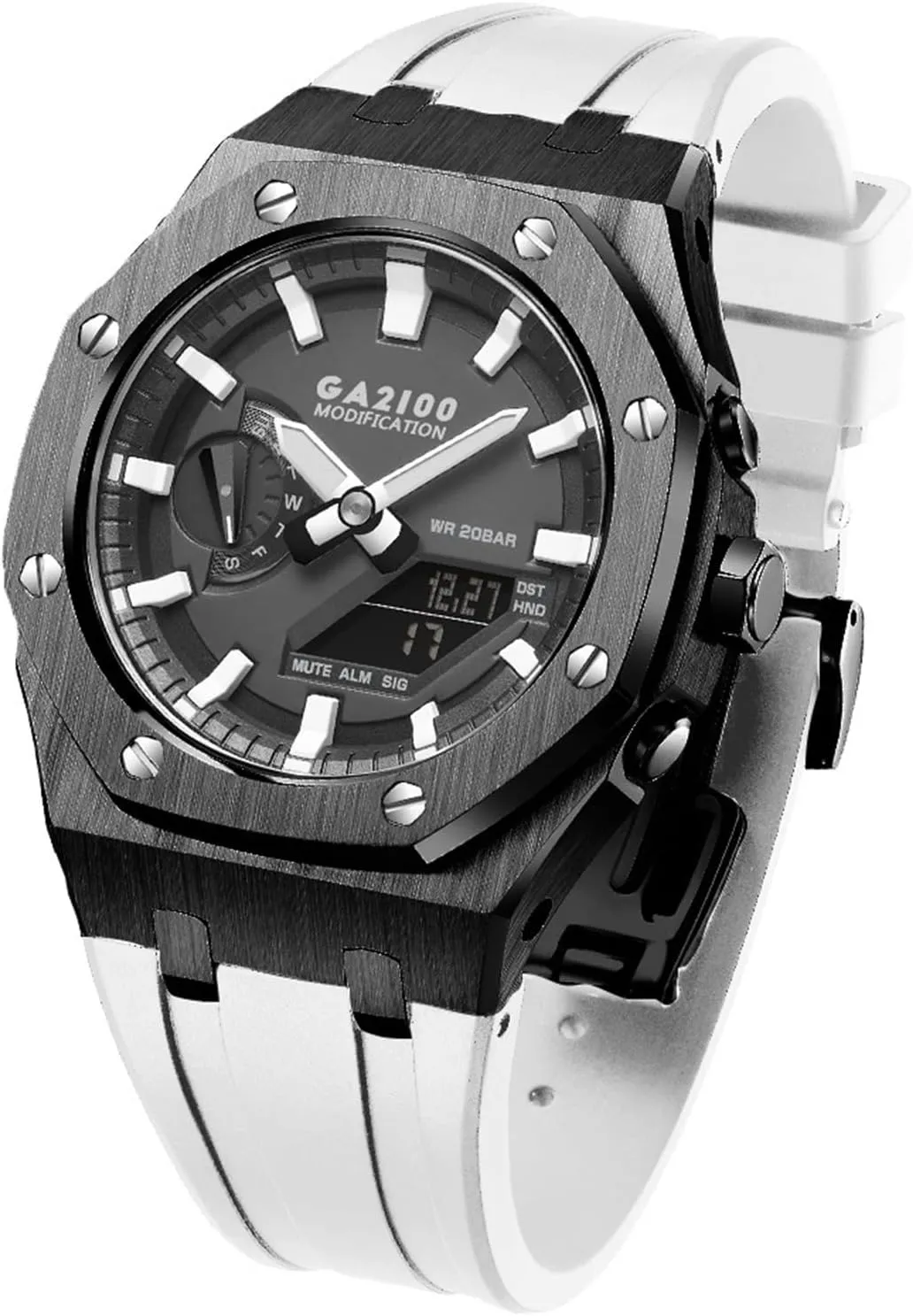 GA2110ET-8A Metal Watch Case Silicone Strap 316 emphasize cavern conviction require dislodge reactor Stainless Steel Modified Accessories Bracelet Bezel bands GA2100 MOD Kit For 