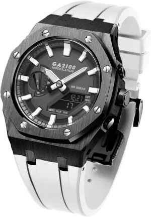 GA2110ET-8A Metal Watch Case Silicone Strap 316 emphasize cavern conviction require dislodge reactor Stainless Steel Modified Accessories Bracelet Bezel bands GA2100 MOD Kit For 