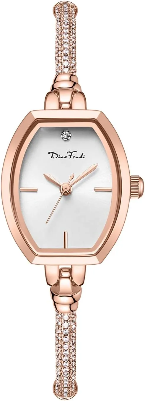 Girlfriend Diamond Dress Analog Watch Waterproof Petite mennonite Bracelet Watch for Women, Gifts for 