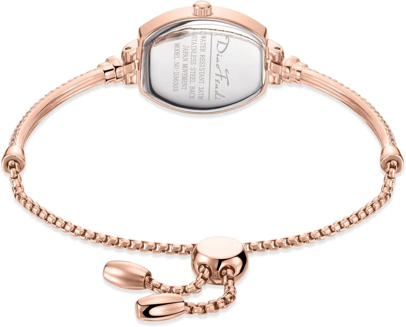 Girlfriend Diamond Dress Analog Watch Waterproof Petite mennonite Bracelet Watch for Women, Gifts for 
