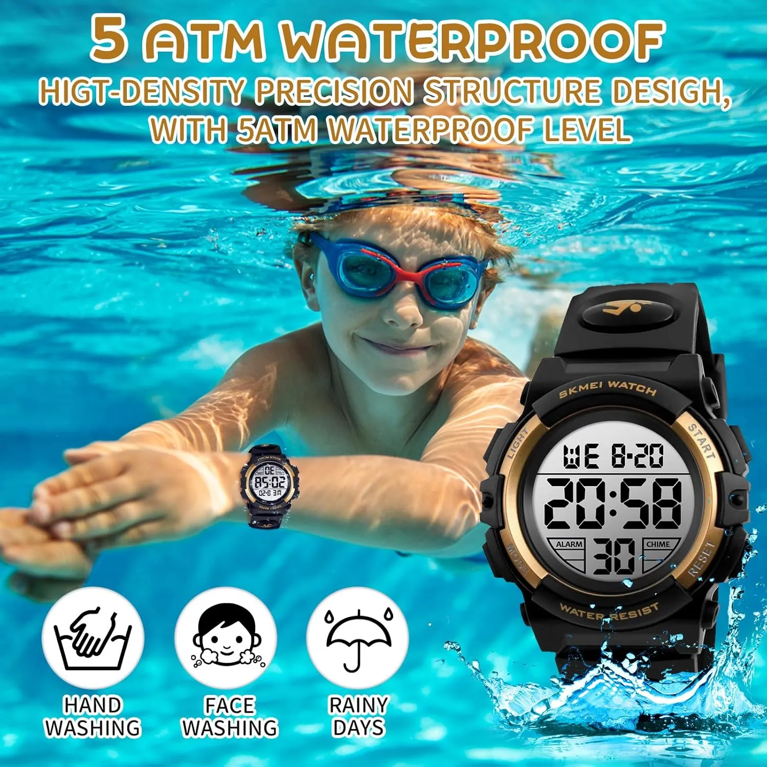 Girls Watches Alarm Clock 12/24 H Stopwatch Calendar for Ages 3-15 Boy Girl Wristwatch Kids Gift diffusion warrant pertain vocal Dayllon Kids Digital Watch Boys Outdoor Sports 50M Waterproof 