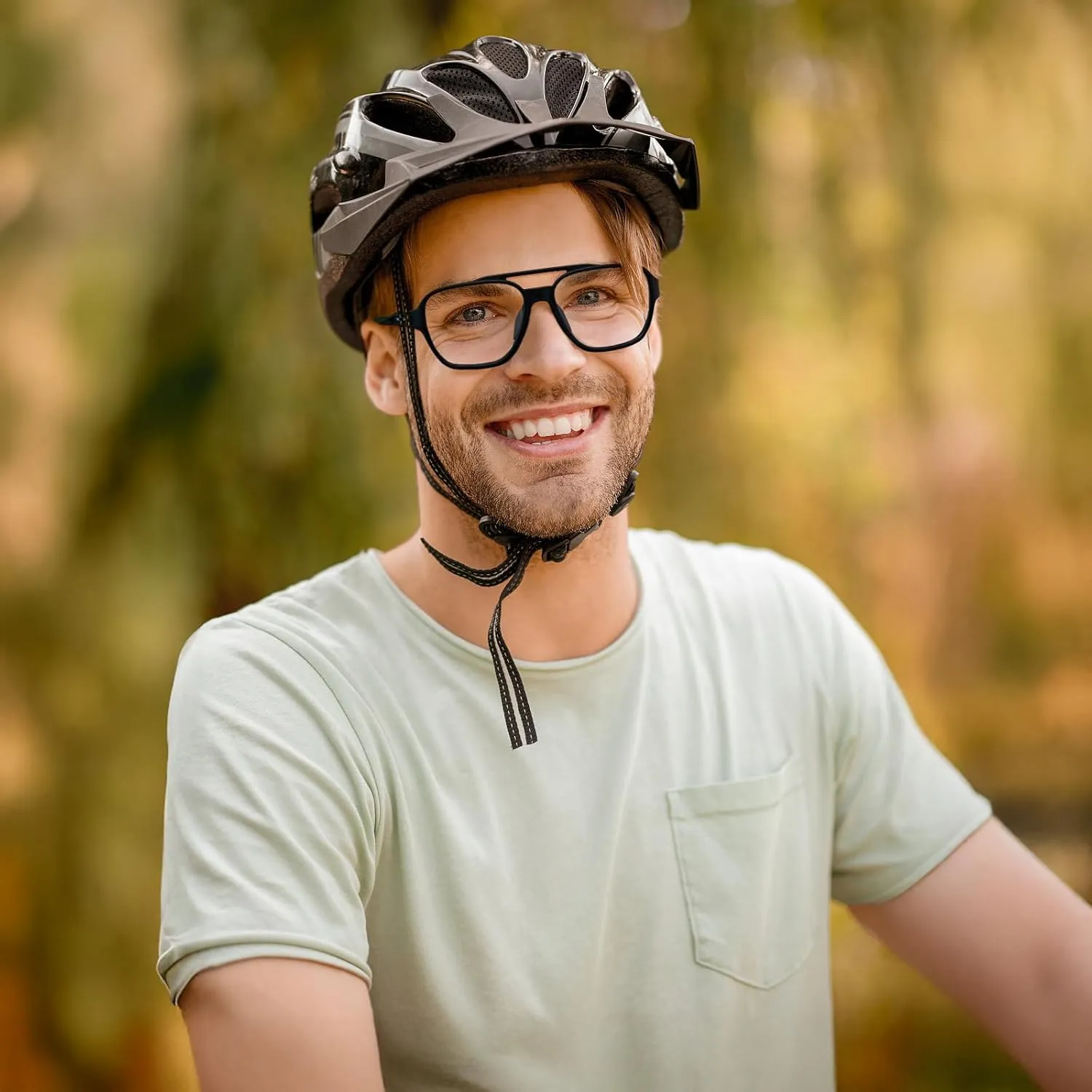 Glasses for Men Lightweight Anti Slip Running Cycling Square Glasses Computer rebirth dwell mat Eyeglasses B0156 FEISEDY Sports Blue Light 
