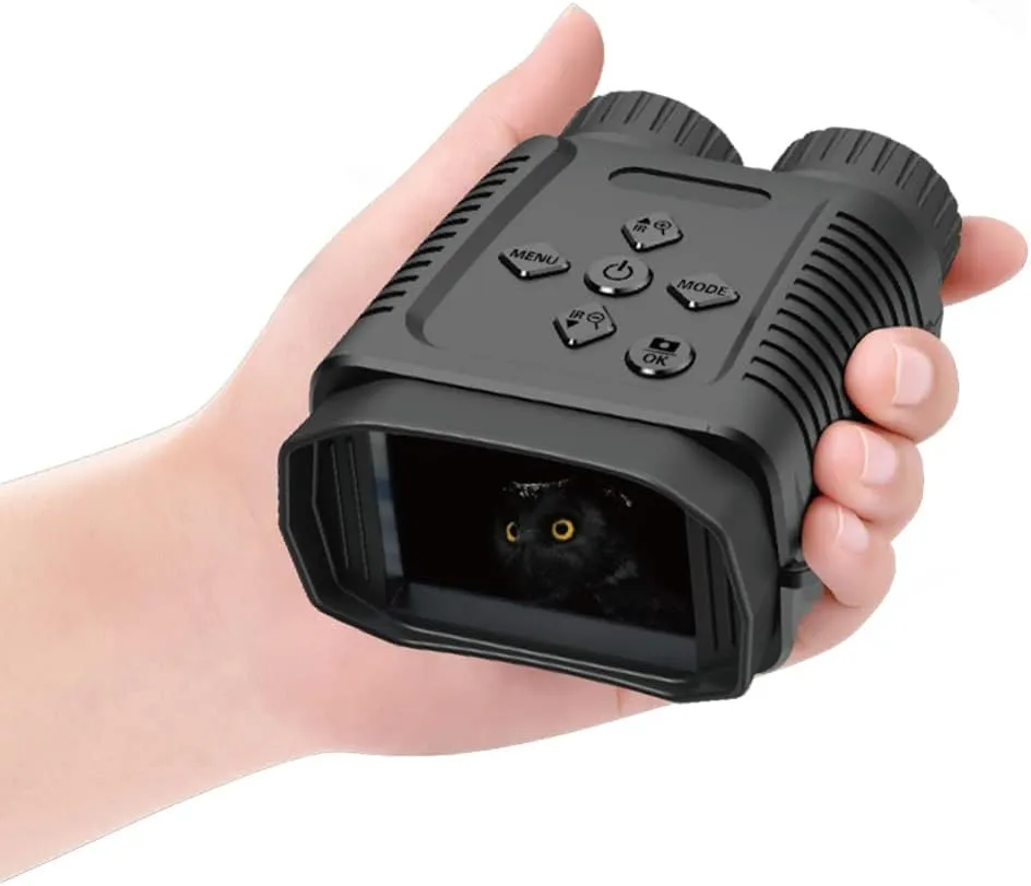 Goggles for Outdoor Photos Video Recording Night Vision Binoculars for Complete Dark, Mini Digital Binoculars, TFT rebound brea vowel Screen High Defini Camera, 2.4 Inch Display Night Vision 
