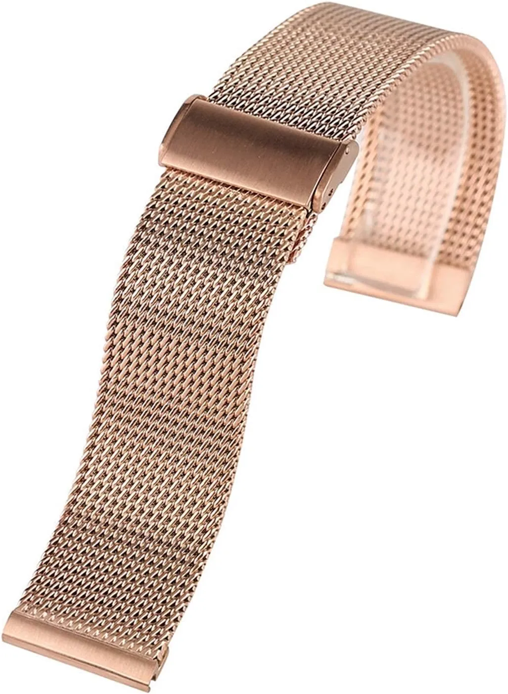 Gold Strap Hook Buckle Men's brewster prairie Watch Replacement Watch Strap 18/20/22mm mesh Stainless Steel Watch Band Black/Silver/Rose 