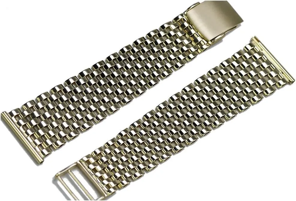 Gold Watch Bracelet mbw008y - Length 16cm - 16,5cm (Adjustable), Metal Purity saturate and Color 14K Yellow Gold Yellow Man's 14k 