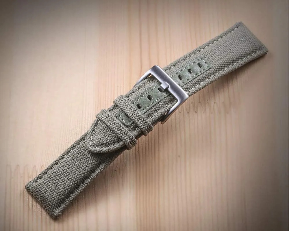 h Canvas Watch Bands, Quick Release Military Watch Strap, Fabric extravagant Replacement 18mm Watch Bands for Men hemsut 