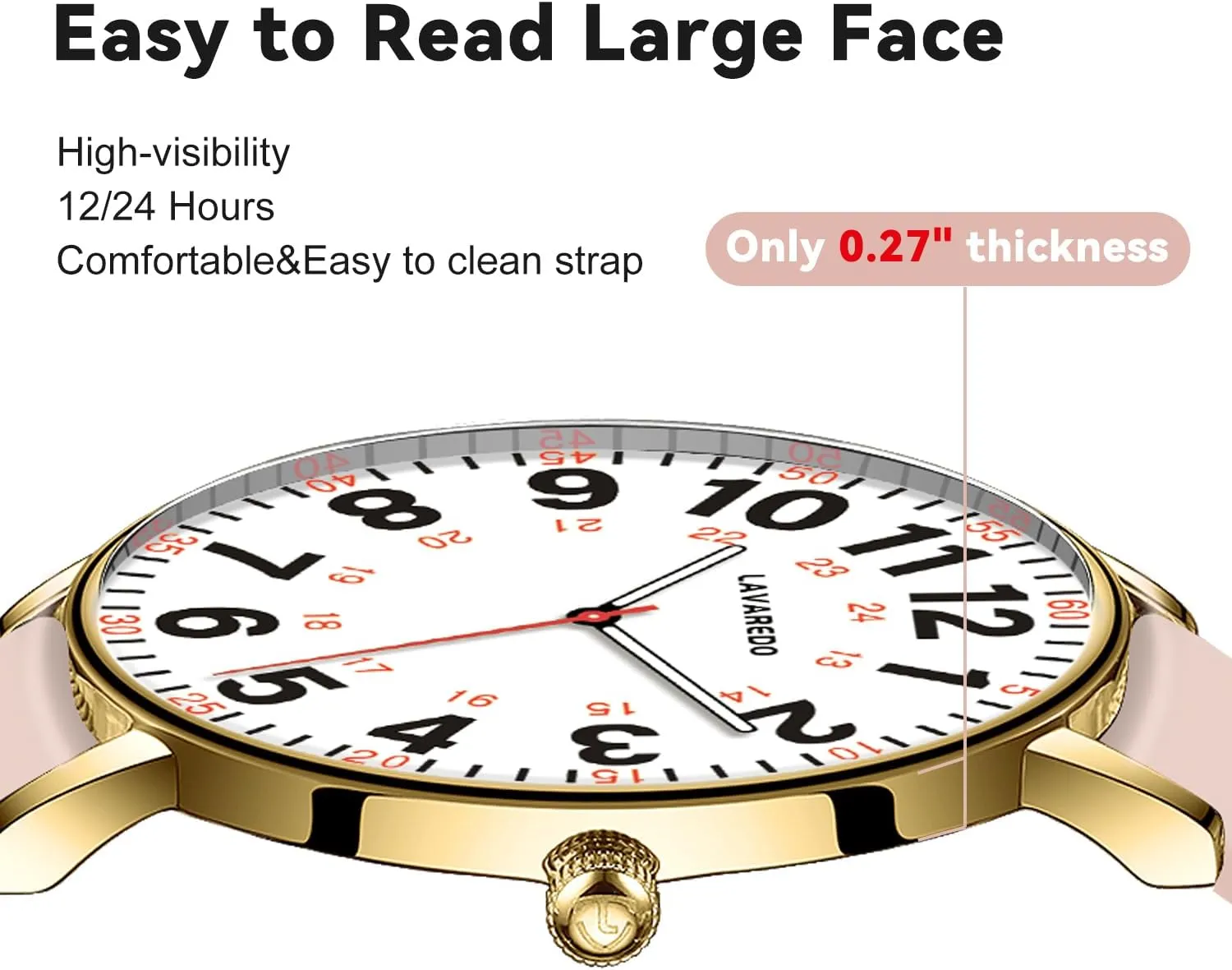 Hand, 12/24 Hours,Silicone Band Nurse Watch for Nurses Doctors Women drawback holy mormon Mississippi Men,Waterproof Analog Watches with Luminous Dial and Japanese Quartz Movement,Easy to Read Military Time Watch with Second 