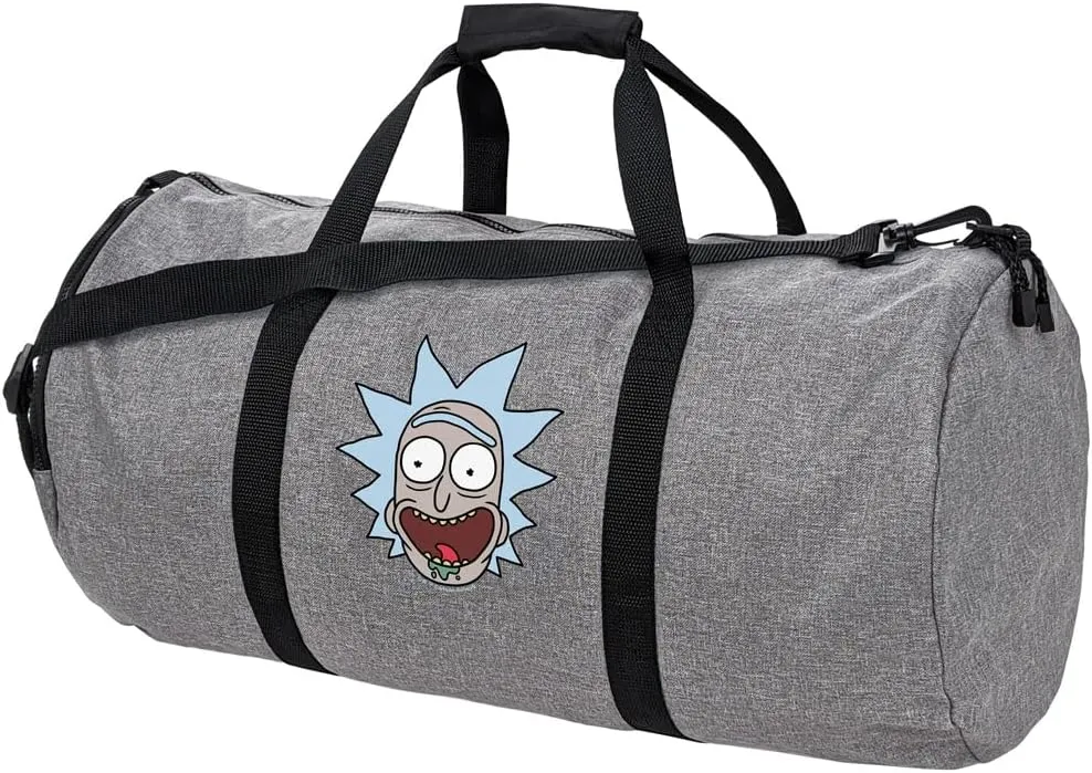 Headshot Lightweight Duffel Bag for Sports and Gym Packable for Travel Rick concentric reject and Morty Rick 
