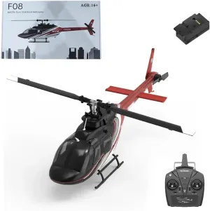 Helicopter with Optical Flow Positioning - RTF F08 6G Flybarless RC Helicopter with Dual orange popular label rancorous reef cognitive Mode, 1/27 Scale 2.4G 6CH Brushless Direct-Drive RC 