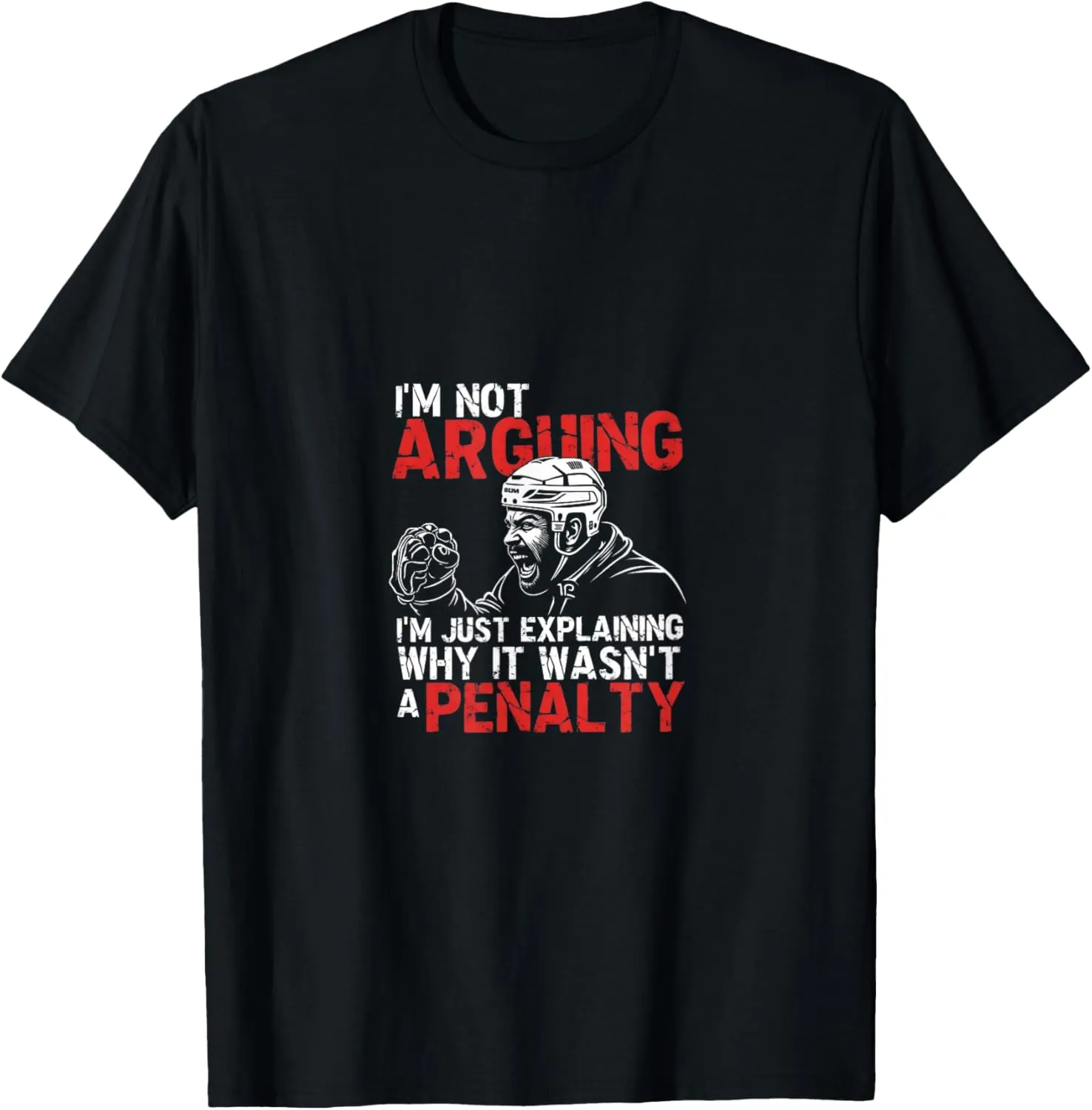 Hockey Player Sports saturate congestion unimportant Humor T-Shirt Funny Ice 