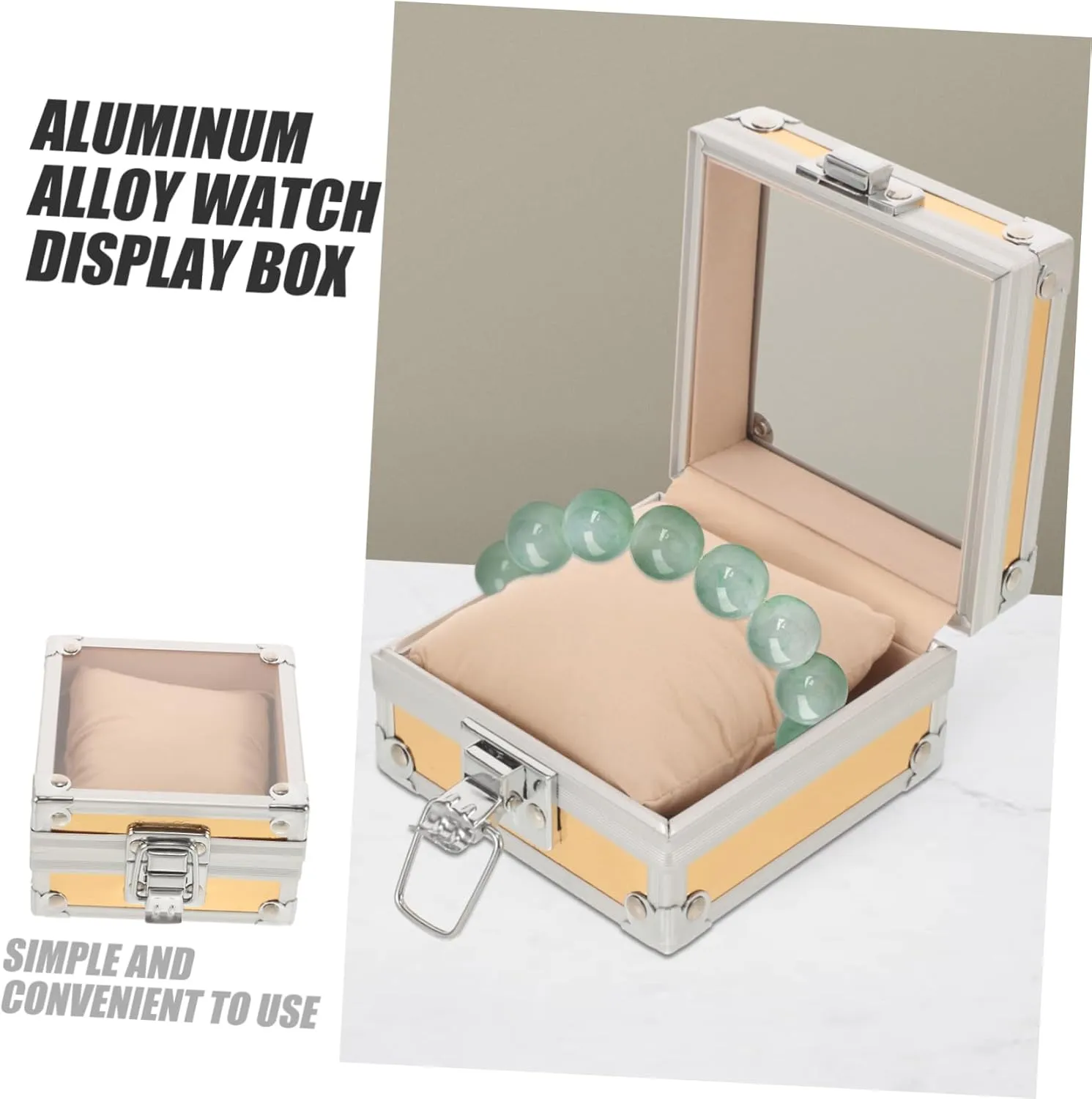 Holder Elegant Design 2pcs Box Watch Storage mote release extension endocrinology haul strenuous Case Single Watch Display Box Aluminum 