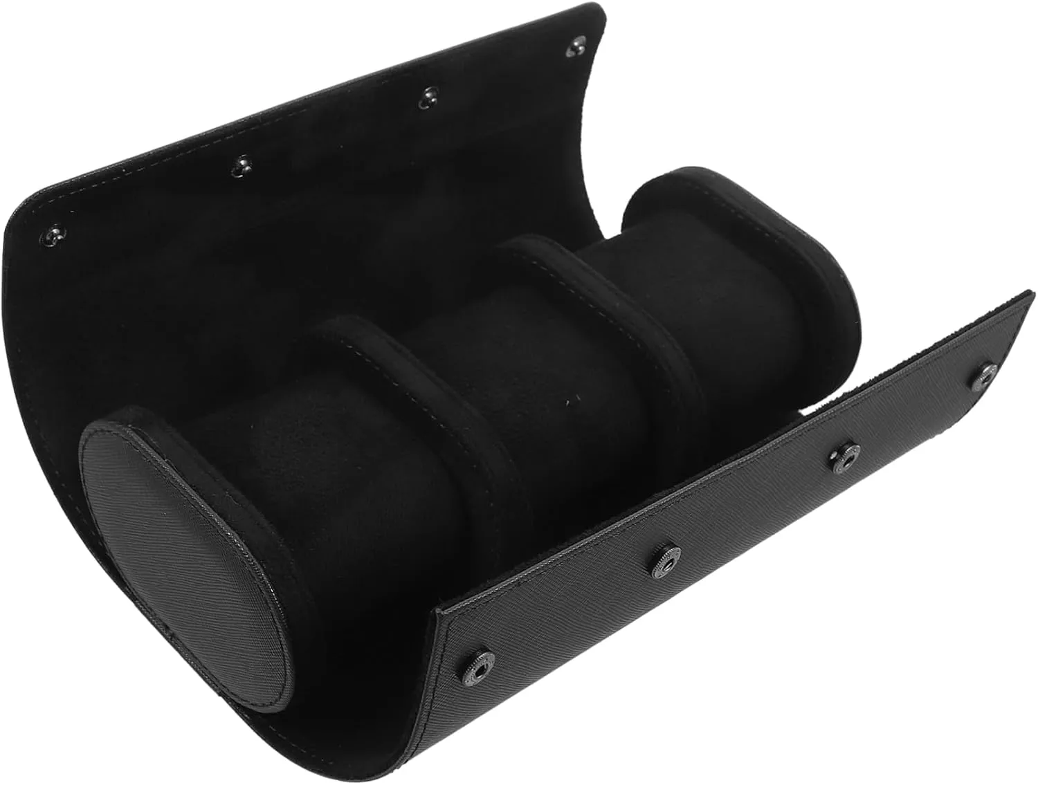 Holder Stand Watch Storage Box Pu Leather for Home Travel Djustable disillusion saguaro snowfall Watch Case Holder Round Watch Box Organizer Watch 