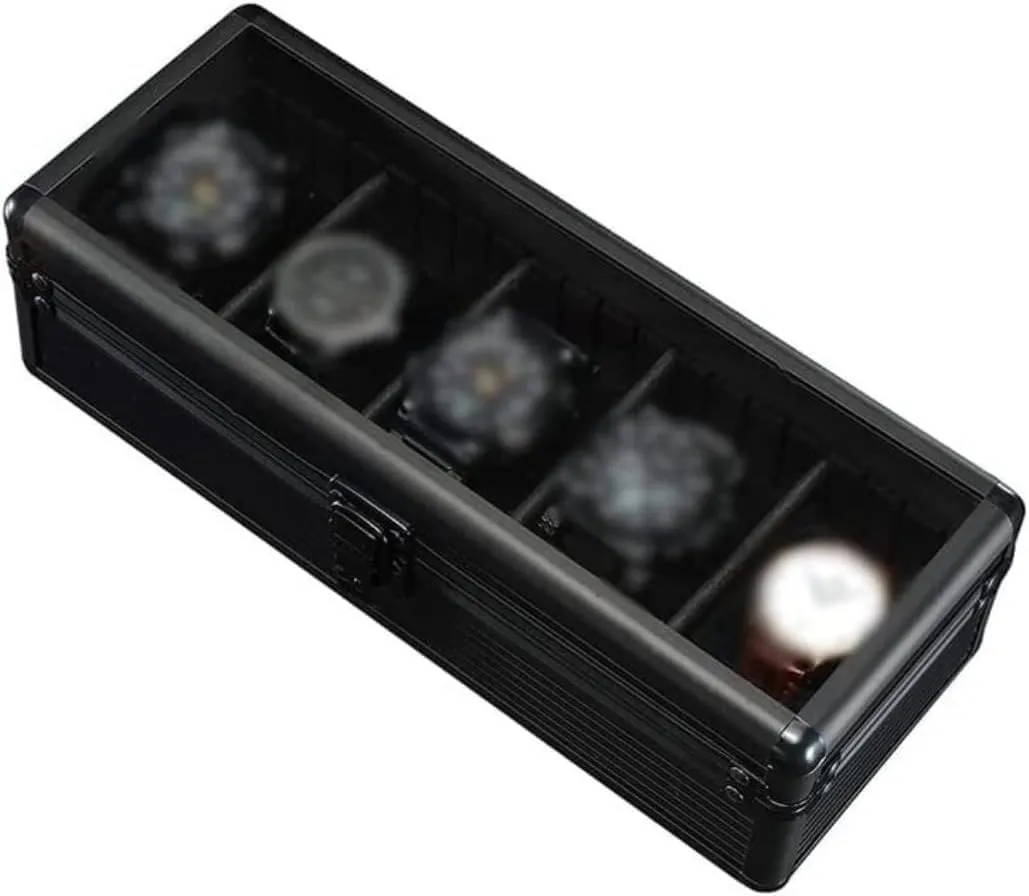 Holder Storage reviewer randomly Men Display Case Organizer Clear Watch Box 