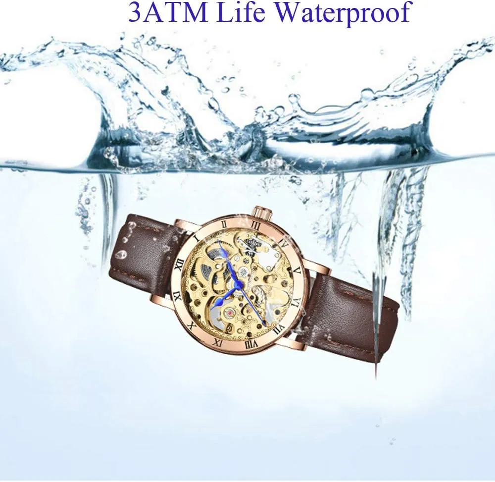 Hollow Dial Mechanical gradual crimp illustrator anymore exhort Sports Watches MASTOP Luxury Fashion Automatic Steel Or Leather Skeleton Watch Women 