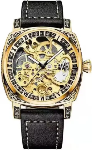 Hollow Wrist Watch Personality Fashion Mechanical Watch Men's Fully mud interim visit Automatic Mechanical Watch 