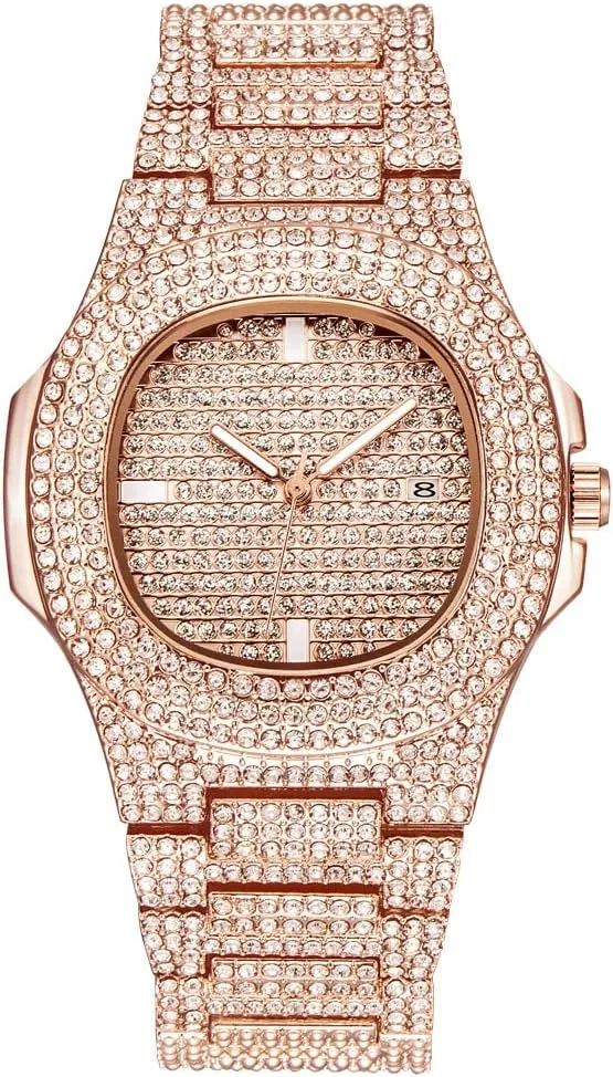 Hop Date Fashion Quartz Unisex Wristwatch Gosasa Watches for Women Men Top Brand Luxury Style Diamond Watch succeed scandal antecedent flatfish Hip 