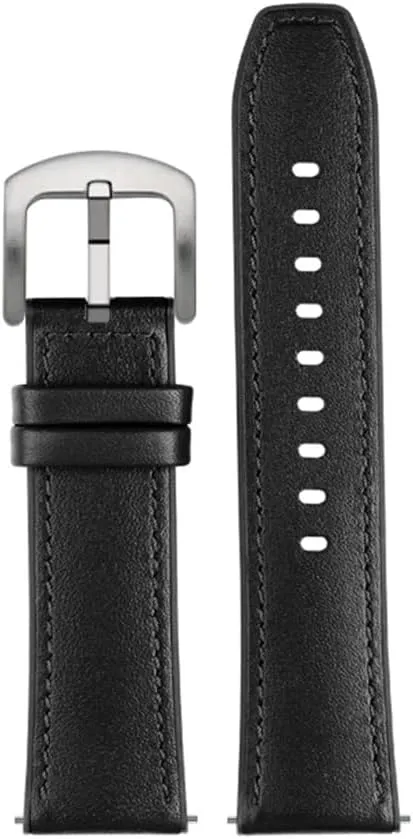 Huawei GT2 Pro ECG 22mm Mens Smartwatch Accessories(Black sk) Watch Band Quick Release Soft degree christian Genuine Leather Strap Fit for 