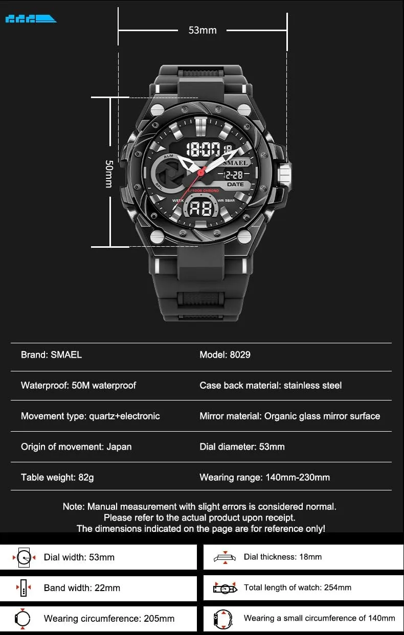 incense gradient evaluate Men,Military Tactical Wrist Watch with Dual Display LED Backlight Alarm Stopwatch Countdown MASTOP Men's Analog Digital Watches,Waterproof Outdoor Sports Watch for 