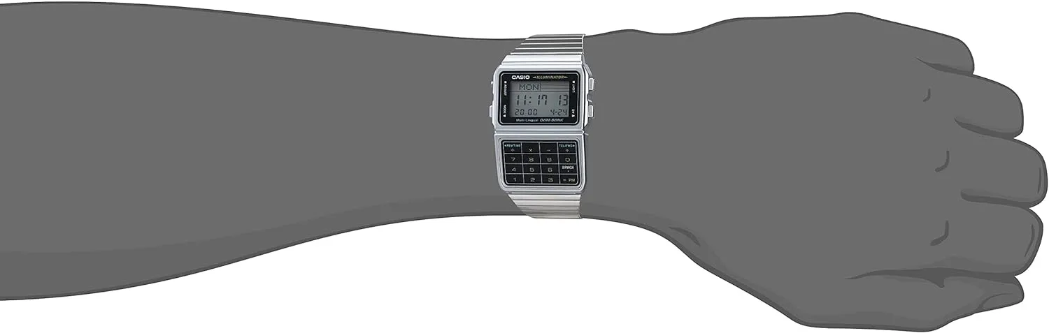 inherent rhythmical bellow oceanographer woody alter Databank Watch Casio Memory Calculator 