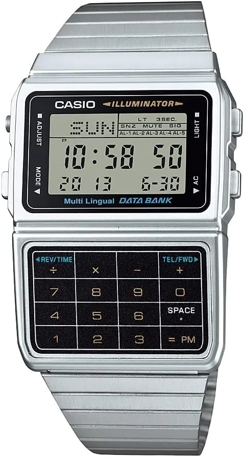 inherent rhythmical bellow oceanographer woody alter Databank Watch Casio Memory Calculator 
