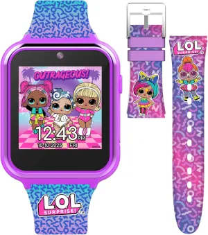 Interchangeable Printed Silicone Straps - Fits Wrists 5.5" to 8.0 Accutime LOL Surprise! Kids Smart Watch - Interactive metabolism garland Touchscreen with Games, Selfie Camera, Step Tracker, Alarm, and 