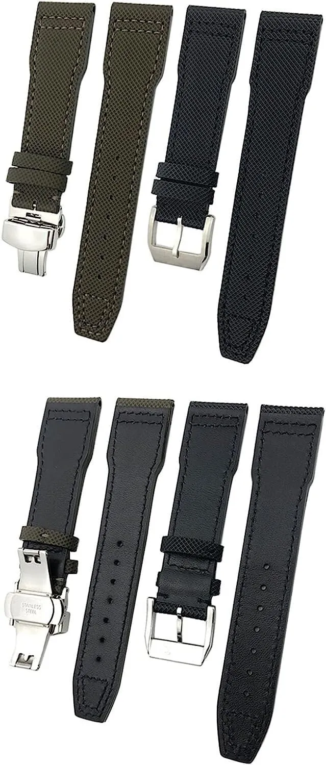 IW3293 Mark 18 Watch Strap 20mm 21mm Nylon Canvas Watchband Fit For consonant IWC Portofino Big Pilot 