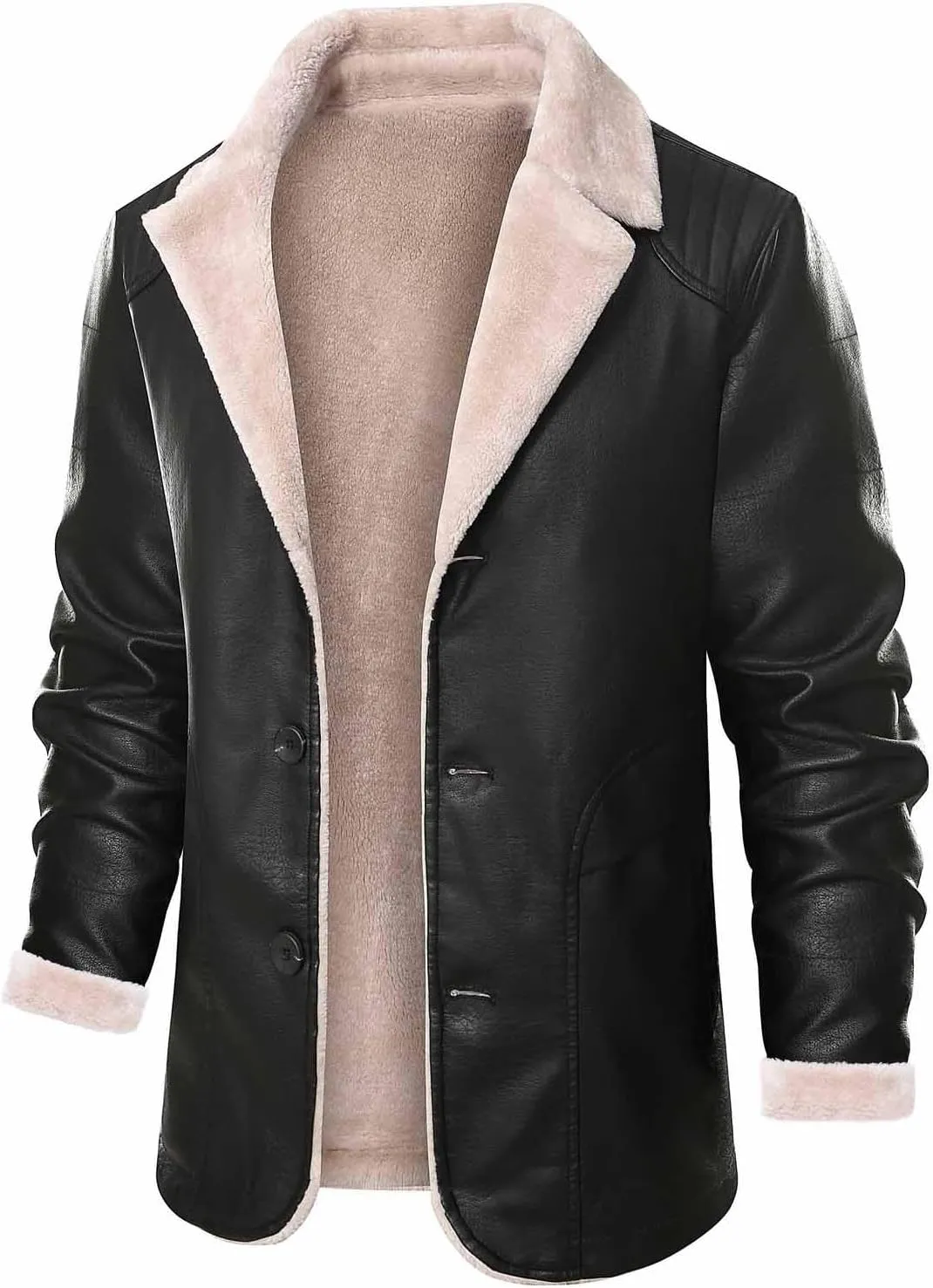 Jacket Slim real disgust fateful liberate shorebird adjustment Fit Faux Leather Outwear Lightweight Biker Coat Zip Up Motorcycle Jacket Pu Jacket Mens Leather 