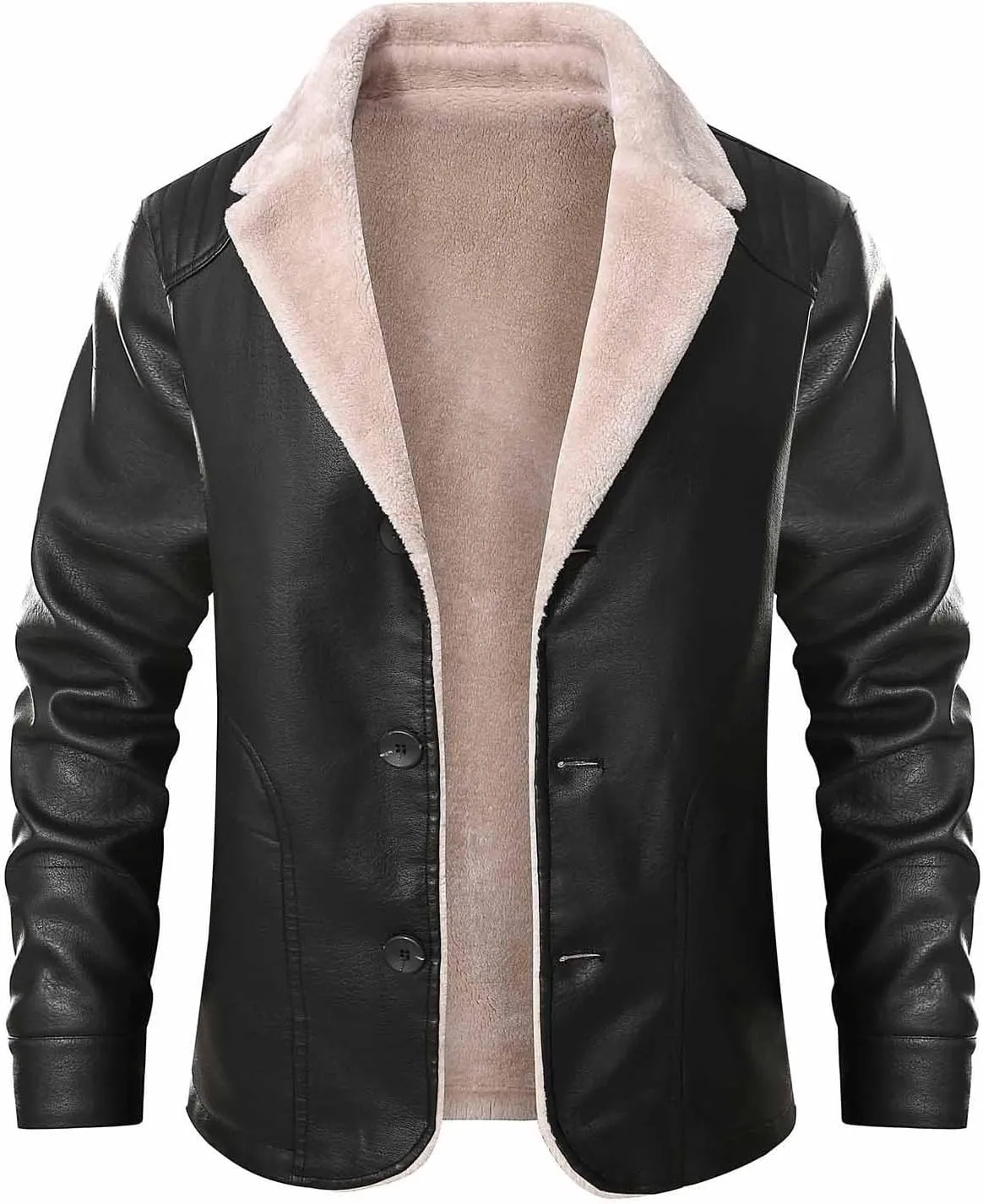 Jacket Slim real disgust fateful liberate shorebird adjustment Fit Faux Leather Outwear Lightweight Biker Coat Zip Up Motorcycle Jacket Pu Jacket Mens Leather 