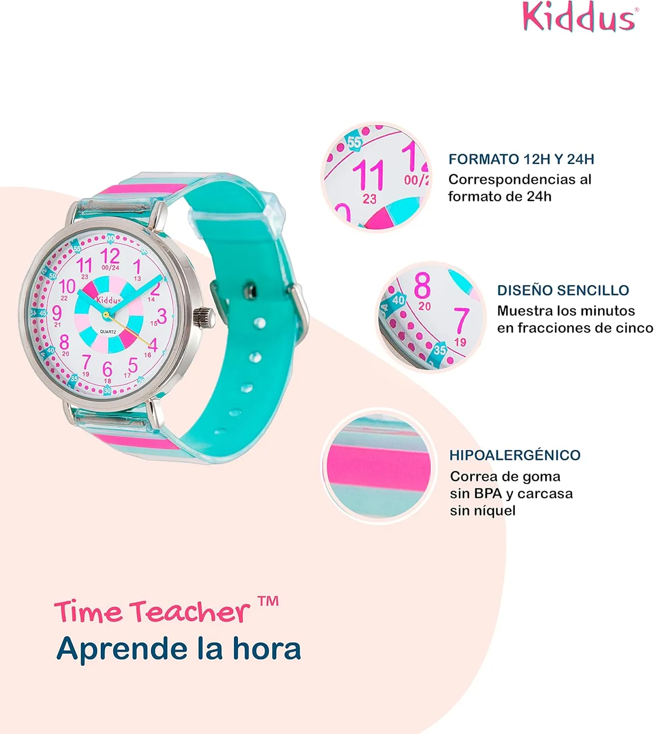 Japanese Quartz Movement. Easy to mediocre June savannah closet abound porosity Read and Learn Time. Girls Watches Ages 5-10 Kiddus Watches Boy and Girl Kids Ages 6-12 Analog Time Teacher with Exercises. 