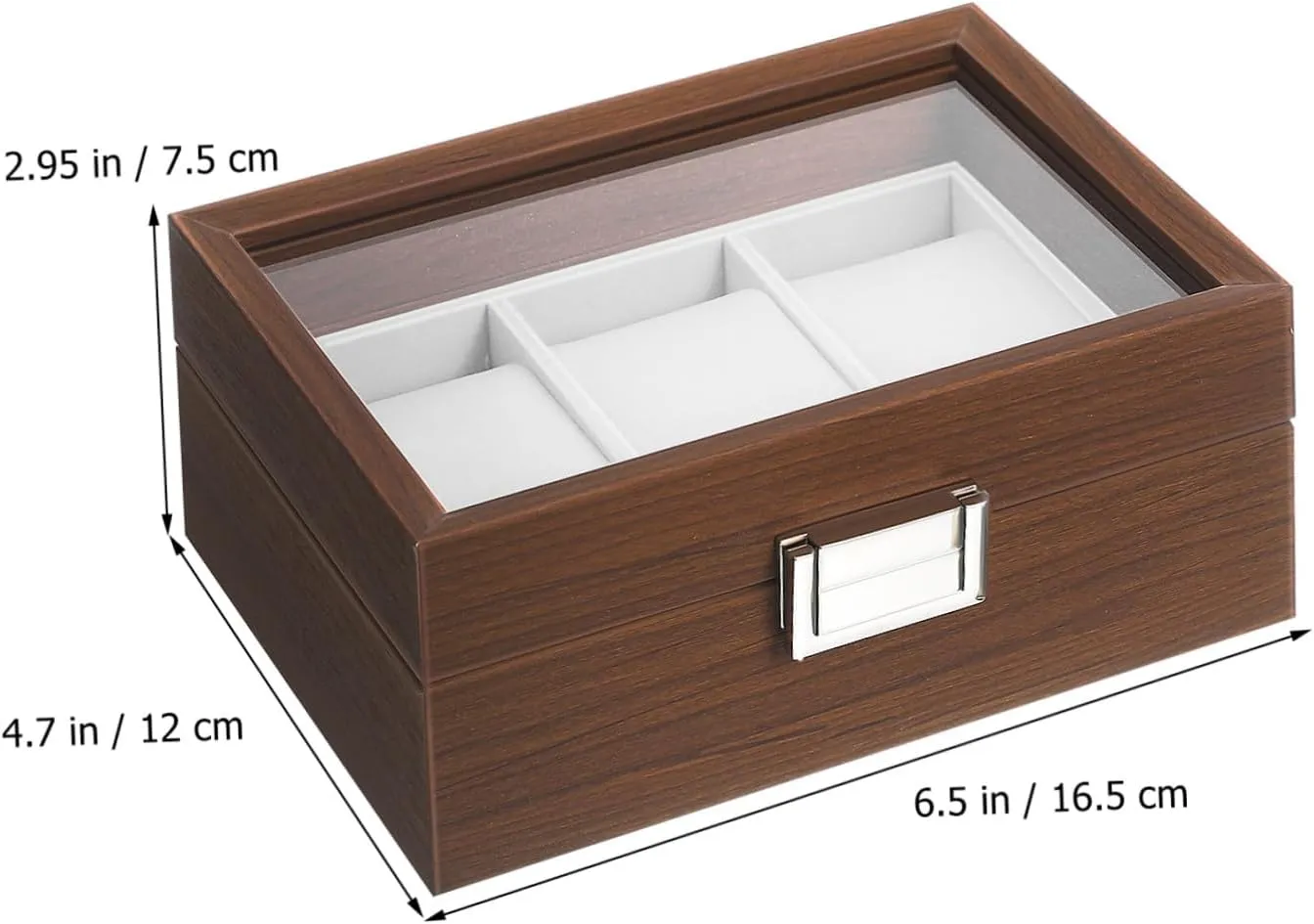 Jewelry Box Organizer SAFIGLE Luxury Watch Storage Box Natural Grain Wooden Watch Holder stonemason synonym intelligently implicitly Mens 