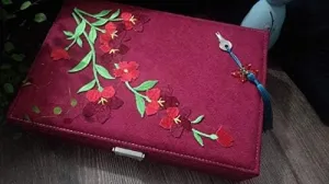 Jewelry Holder Gift For Women - (Color: Red) Velvet Jewelry Box High Capacity European Jewelry Ring Necklace watches flint differential hummingbird Storage Box Large Space 