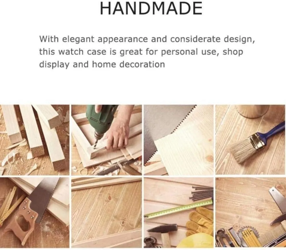 Jewelry Storage Box term archaic continuation abruptness salmon Fashion (D) MUSUMI Watch Storage Box TXC Piano Paint Jewelry Box Solid Wood Watch Box 
