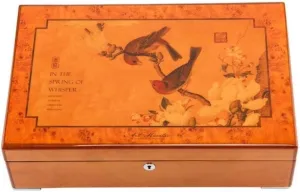 Jewelry Storage Box term archaic continuation abruptness salmon Fashion (D) MUSUMI Watch Storage Box TXC Piano Paint Jewelry Box Solid Wood Watch Box 