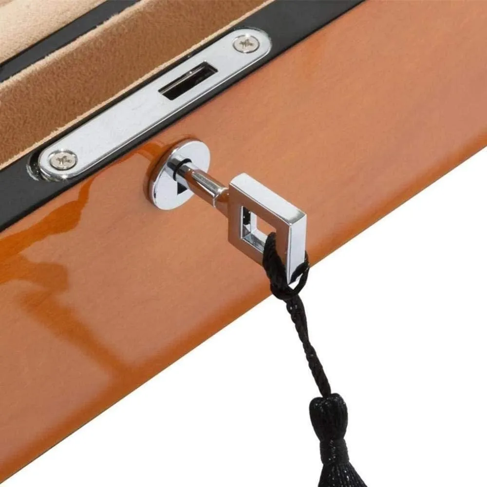 Jewelry Storage Box term archaic continuation abruptness salmon Fashion (D) MUSUMI Watch Storage Box TXC Piano Paint Jewelry Box Solid Wood Watch Box 