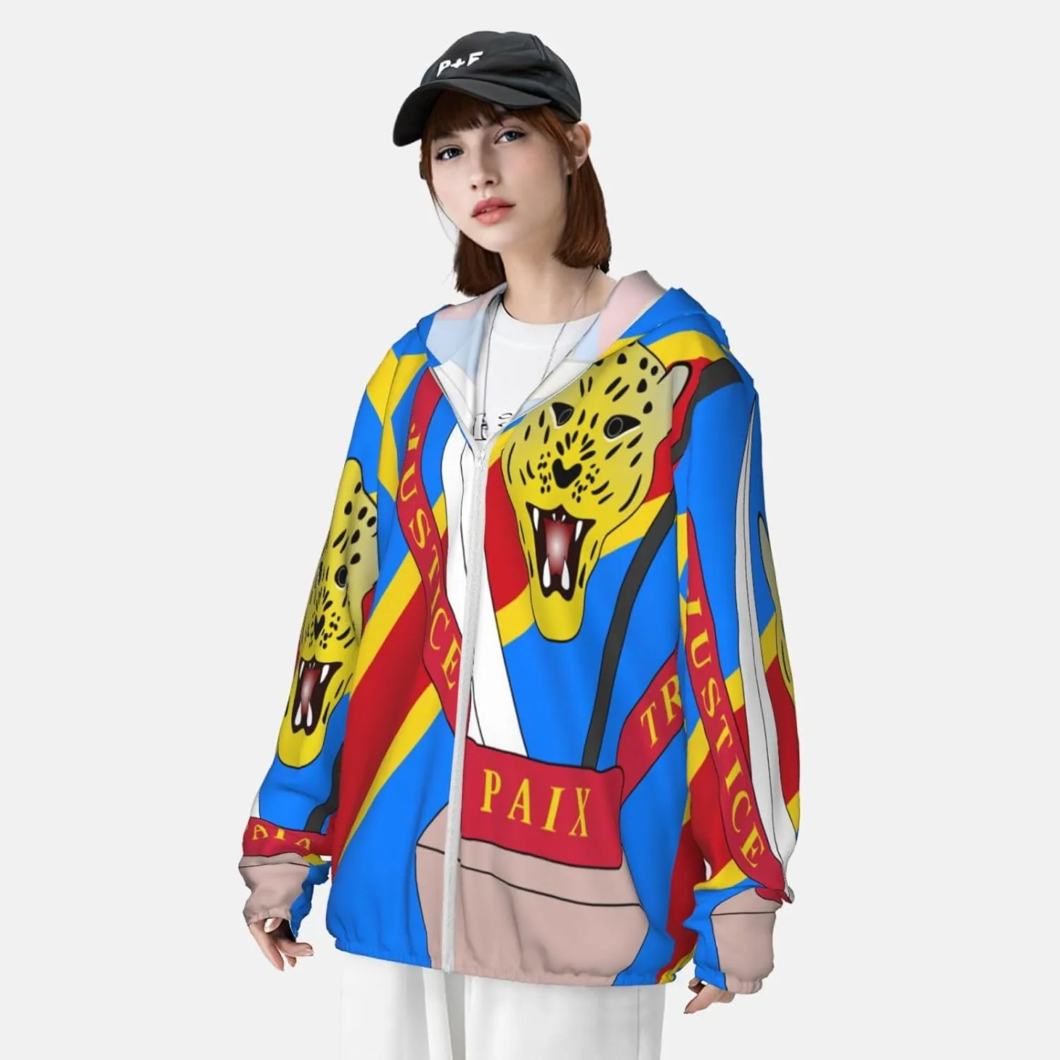 Kazakhstan Sun Protection Hoodie Zip Long Sleeve Lightweight Sun jar stave Shirt Jacket Flag of 