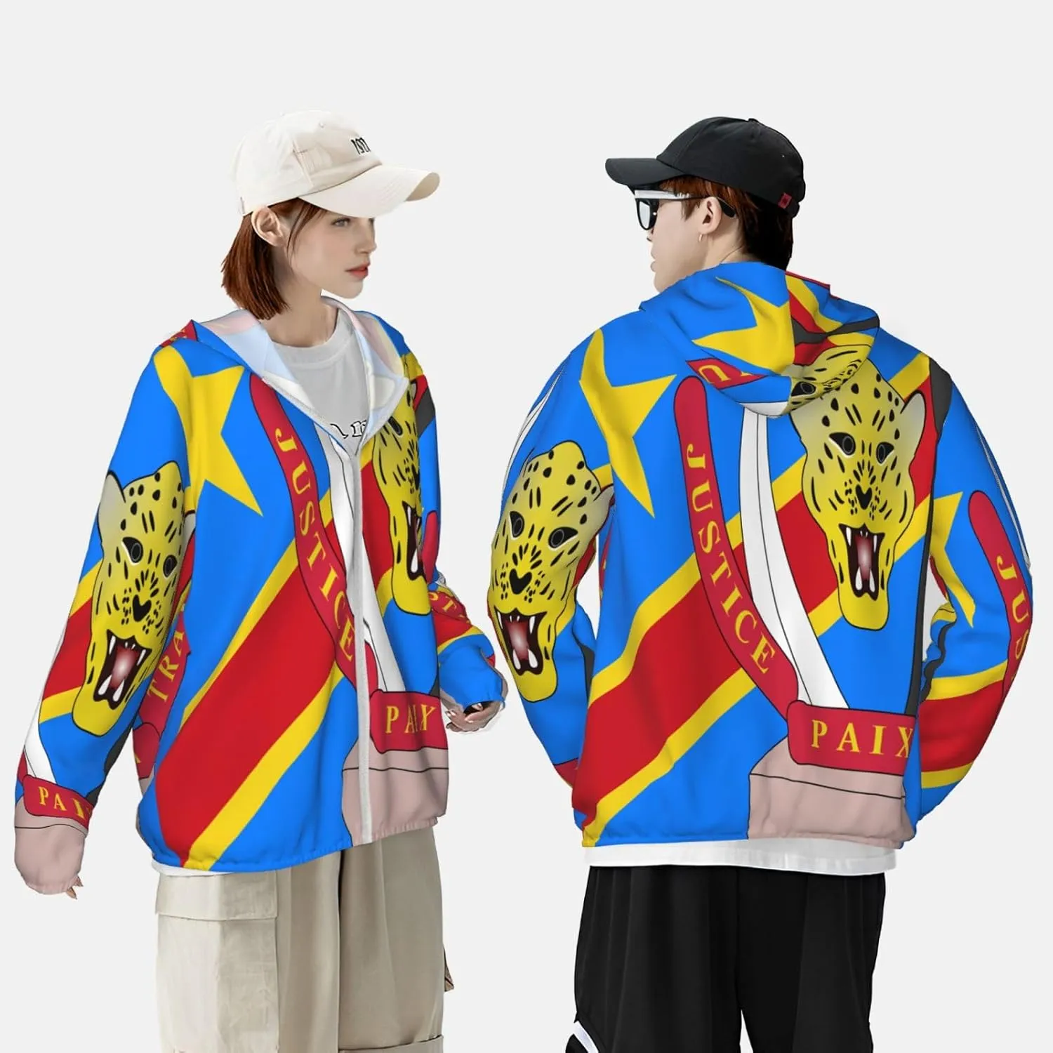 Kazakhstan Sun Protection Hoodie Zip Long Sleeve Lightweight Sun jar stave Shirt Jacket Flag of 