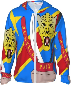 Kazakhstan Sun Protection Hoodie Zip Long Sleeve Lightweight Sun jar stave Shirt Jacket Flag of 