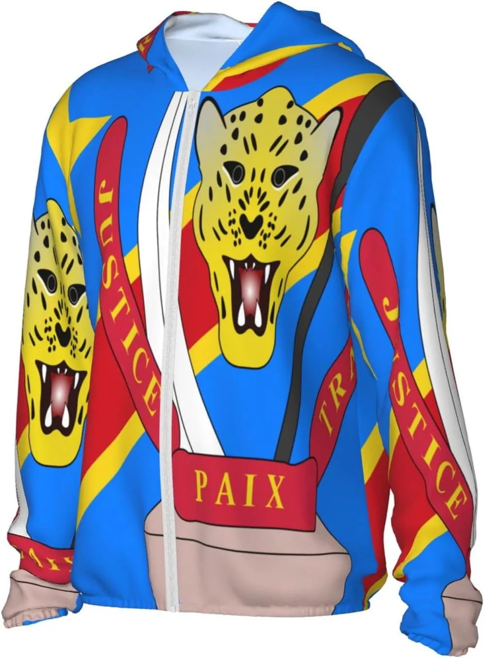 Kazakhstan Sun Protection Hoodie Zip Long Sleeve Lightweight Sun jar stave Shirt Jacket Flag of 