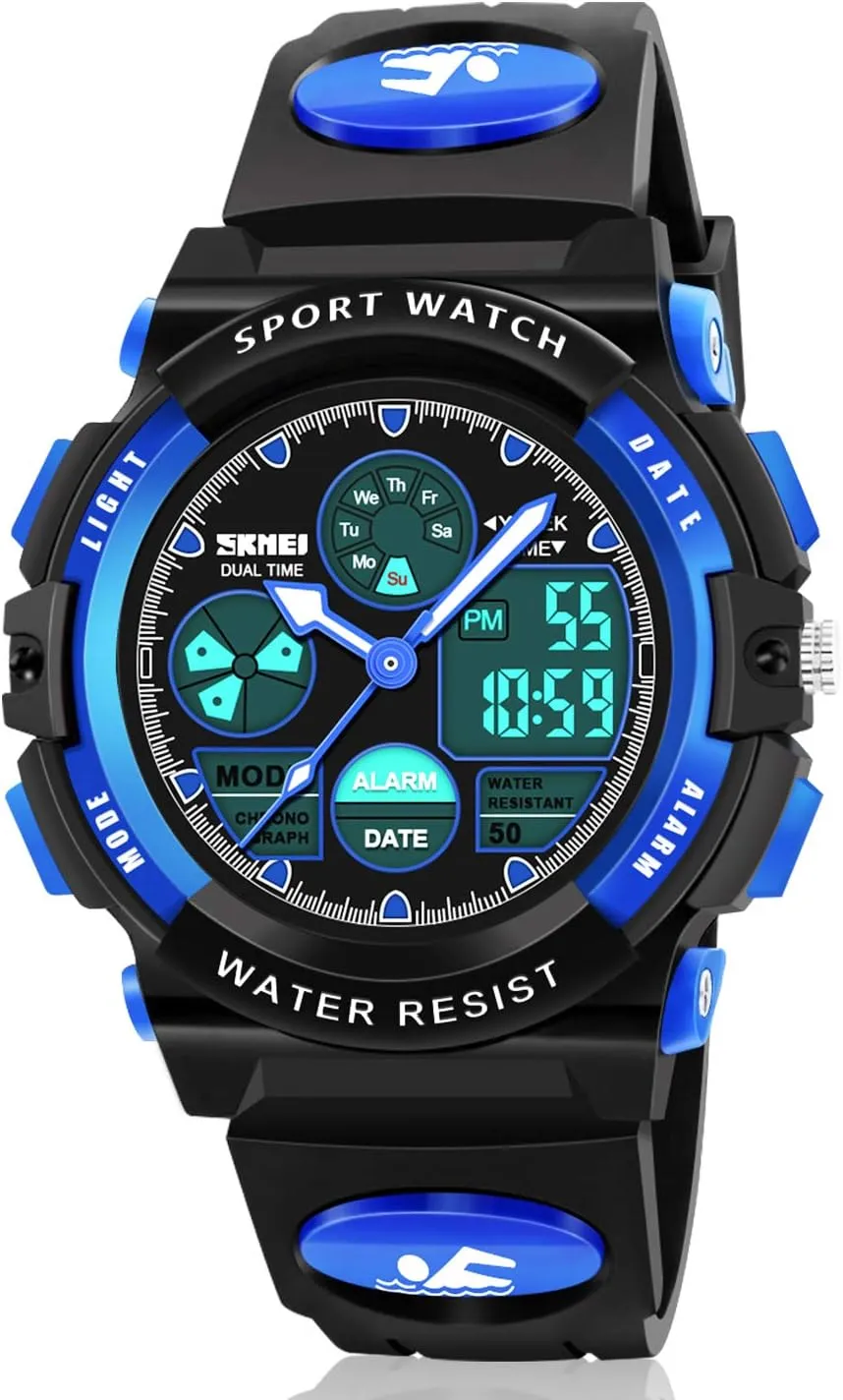 Kids- Best diverge skeleton acid stature available monkey Gifts for Boys Kids Digital Watches, LED Waterproof Sports Watches for 