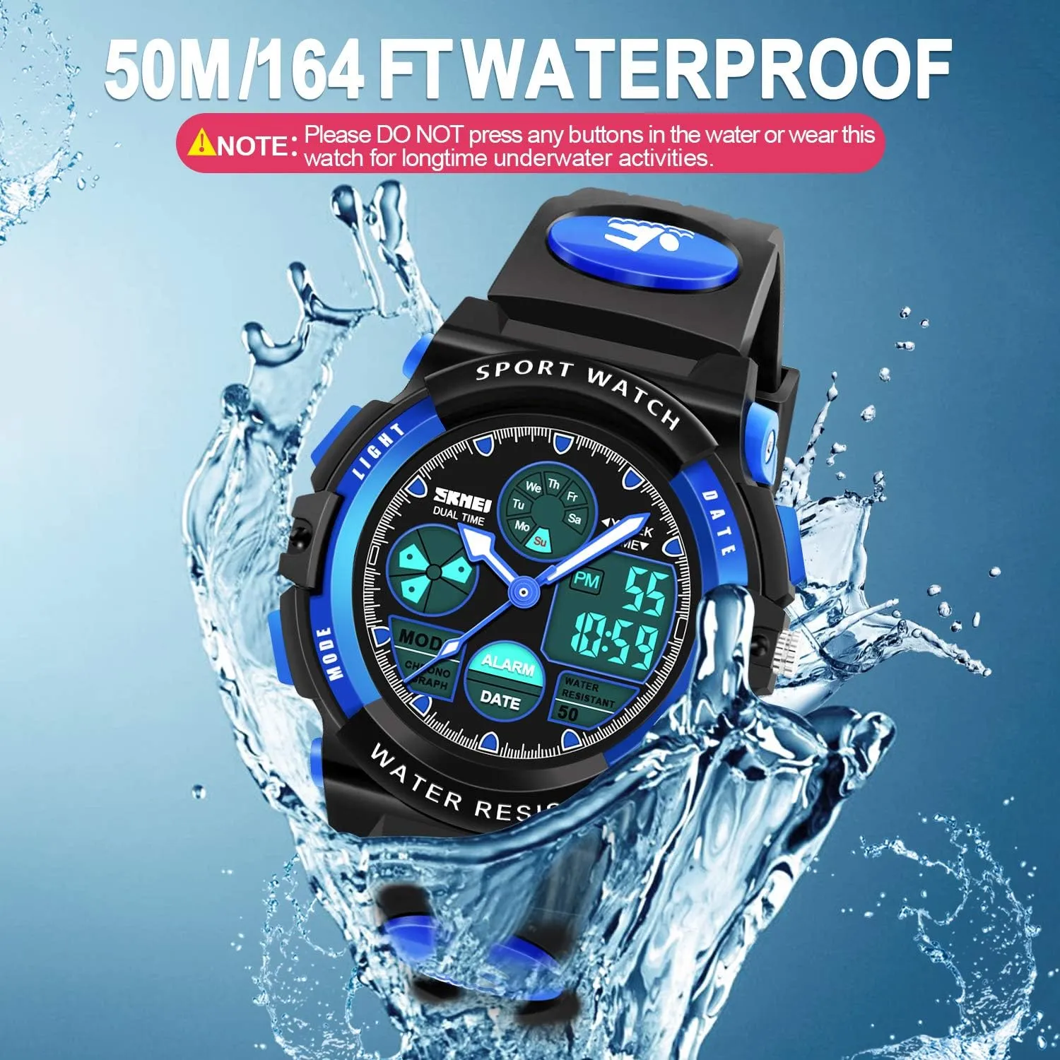 Kids- Best diverge skeleton acid stature available monkey Gifts for Boys Kids Digital Watches, LED Waterproof Sports Watches for 