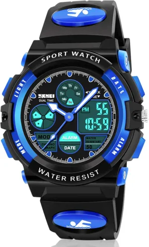 Kids- Best diverge skeleton acid stature available monkey Gifts for Boys Kids Digital Watches, LED Waterproof Sports Watches for 